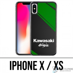 Custodia per iPhone X / XS - Logo Kawasaki Ninja
