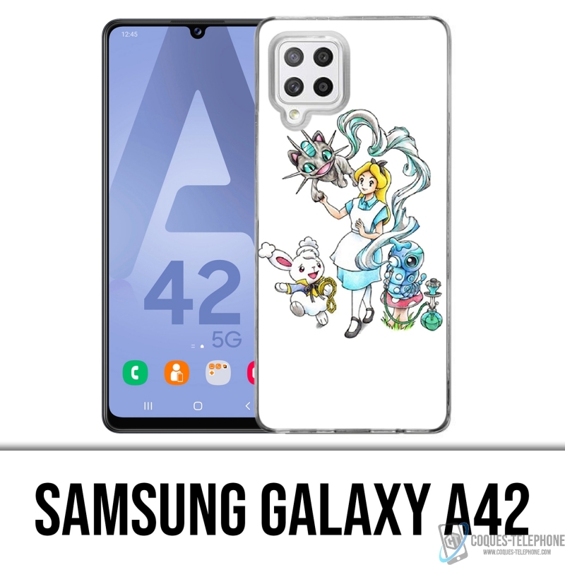 Custodie e protezioni Samsung Galaxy A42 - Alice nel paese delle meraviglie Pokémon