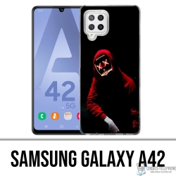 Custodia per Samsung Galaxy A42 - Maschera da incubo americano
