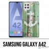 Custodia per Samsung Galaxy A42 - Anchor Navy Wood