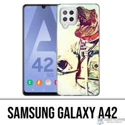 Coque Samsung Galaxy A42 - Animal Astronaute Dinosaure