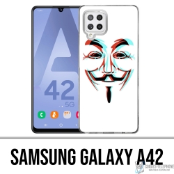 Coque Samsung Galaxy A42 - Anonymous 3D