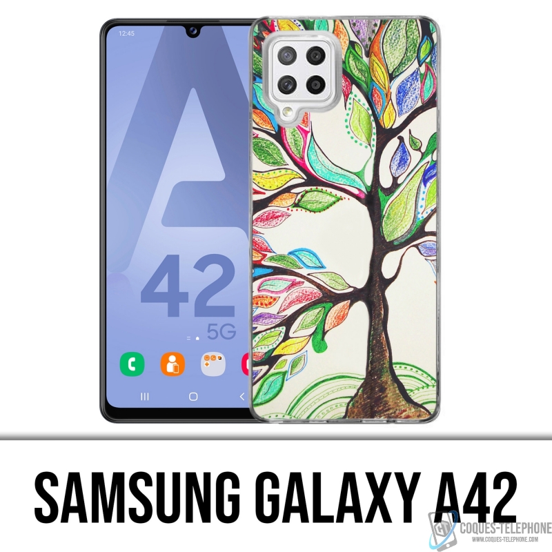 Coque Samsung Galaxy A42 - Arbre Multicolore