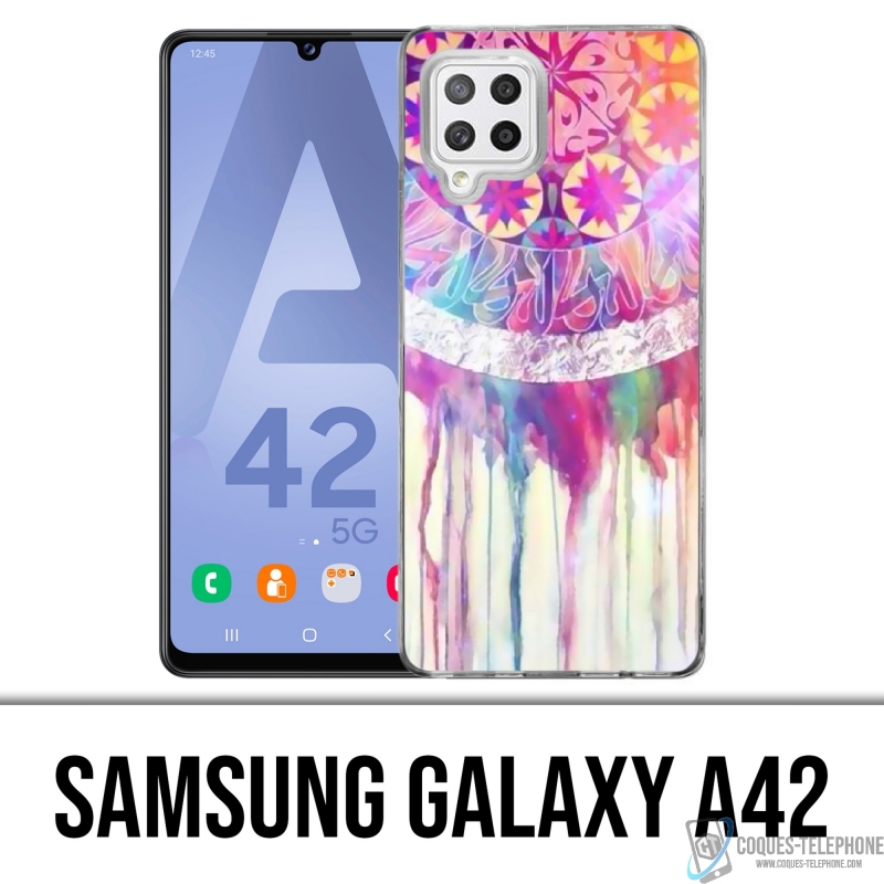 Custodia per Samsung Galaxy A42 - Pittura Acchiappasogni