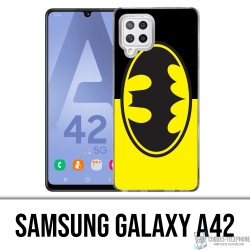 Custodia per Samsung Galaxy A42 - Logo Batman Classic Giallo Nero