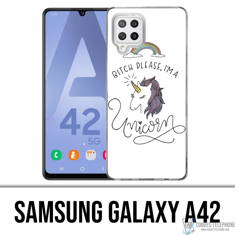 Samsung Galaxy A42 Case - Hündin bitte Einhorn Einhorn