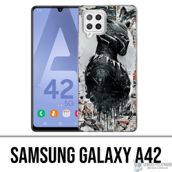Samsung Galaxy A42 Case - Black Panther Comics Splash
