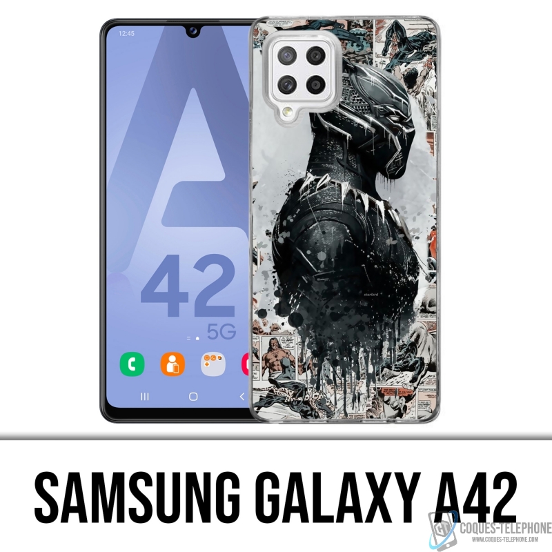 Funda Samsung Galaxy A42 - Black Panther Comics Splash