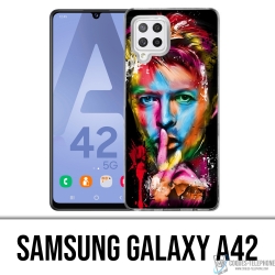 Custodia per Samsung Galaxy A42 - Bowie multicolore