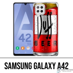 Funda Samsung Galaxy A42 - Lata de cerveza Duff
