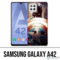 Samsung Galaxy A42 case - Captain America Grunge Avengers
