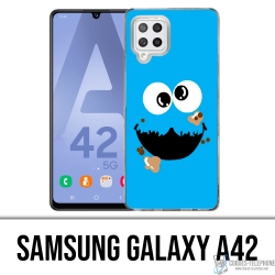 Custodia per Samsung Galaxy A42 - Cookie Monster Face