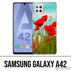 Samsung Galaxy A42 case - Poppies 2