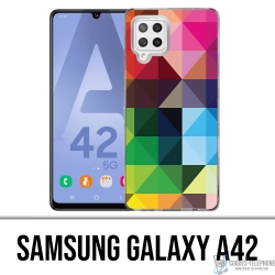 Custodia per Samsung Galaxy A42 - Cubi multicolori