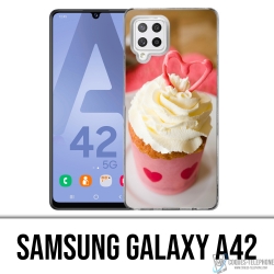 Custodia per Samsung Galaxy A42 - Cupcake Rosa