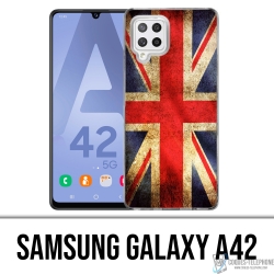 Custodia per Samsung Galaxy A42 - Bandiera vintage del Regno Unito