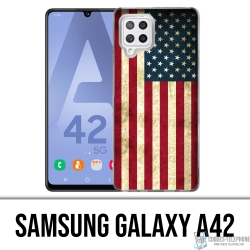 Custodia per Samsung Galaxy A42 - Bandiera Usa