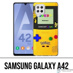 Custodia per Samsung Galaxy A42 - Game Boy Color Pikachu Pokémon Giallo