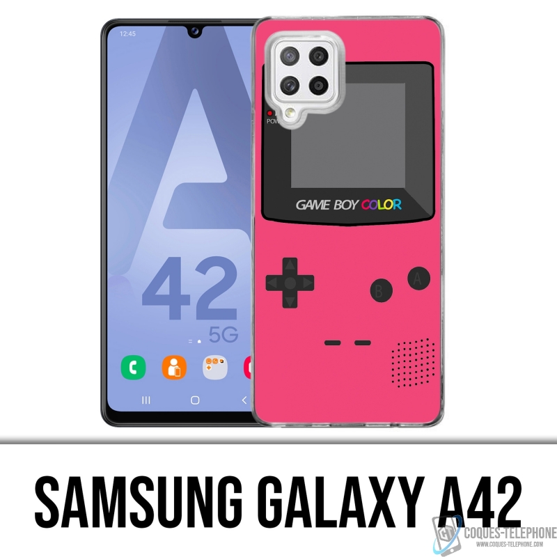 Coque Samsung Galaxy A42 - Game Boy Color Rose