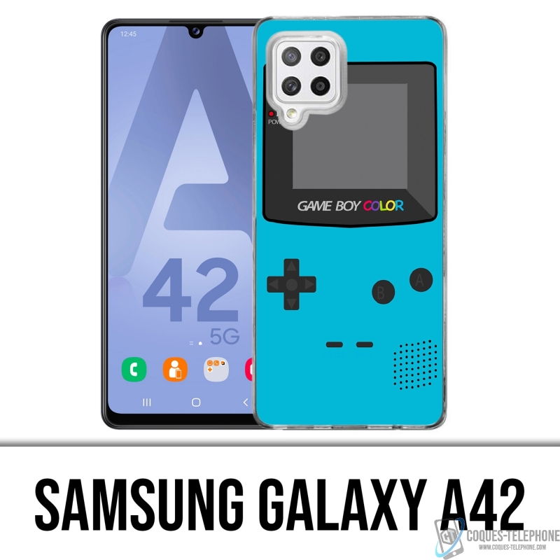 Custodia per Samsung Galaxy A42 - Game Boy Color Turchese
