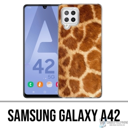 Custodia per Samsung Galaxy A42 - Giraffa in pelliccia