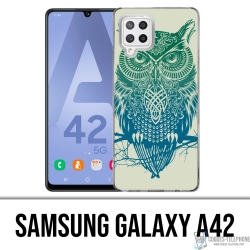 Coque Samsung Galaxy A42 - Hibou Abstrait