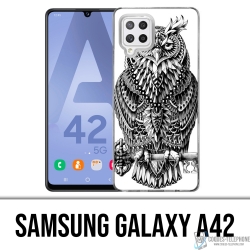 Coque Samsung Galaxy A42 - Hibou Azteque