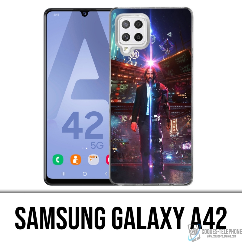 Samsung Galaxy A42 Case - John Wick X Cyberpunk
