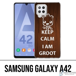 Samsung Galaxy A42 case - Keep Calm Groot