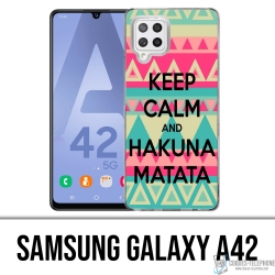 Samsung Galaxy A42 case - Keep Calm Hakuna Mattata