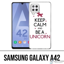 Samsung Galaxy A42 case - Keep Calm Unicorn Unicorn