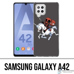 Custodia per Samsung Galaxy A42 - Deadpool Spiderman Unicorn