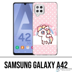 Custodia per Samsung Galaxy A42 - Unicorno Kawaii