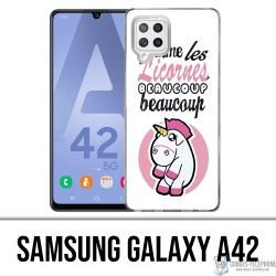 Coque Samsung Galaxy A42 - Licornes