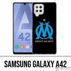 Custodia per Samsung Galaxy A42 - Om logo Marsiglia nera