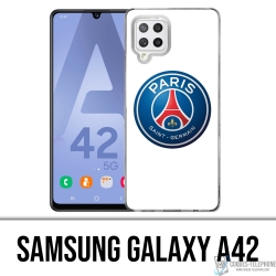 Custodia per Samsung Galaxy A42 - Logo Psg Sfondo Bianco