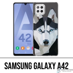 Samsung Galaxy A42 case - Wolf Husky Origami
