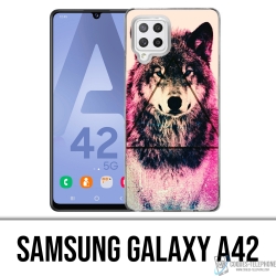 Samsung Galaxy A42 Case - Dreieck Wolf