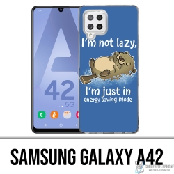 Coque Samsung Galaxy A42 - Loutre Not Lazy