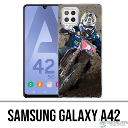 Coque Samsung Galaxy A42 - Motocross Boue
