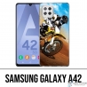 Custodia per Samsung Galaxy A42 - Sabbia Motocross
