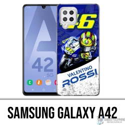 Samsung Galaxy A42 case - Motogp Rossi Cartoon