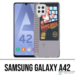 Custodia per Samsung Galaxy A42 - Cartuccia Nintendo Nes Mario Bros