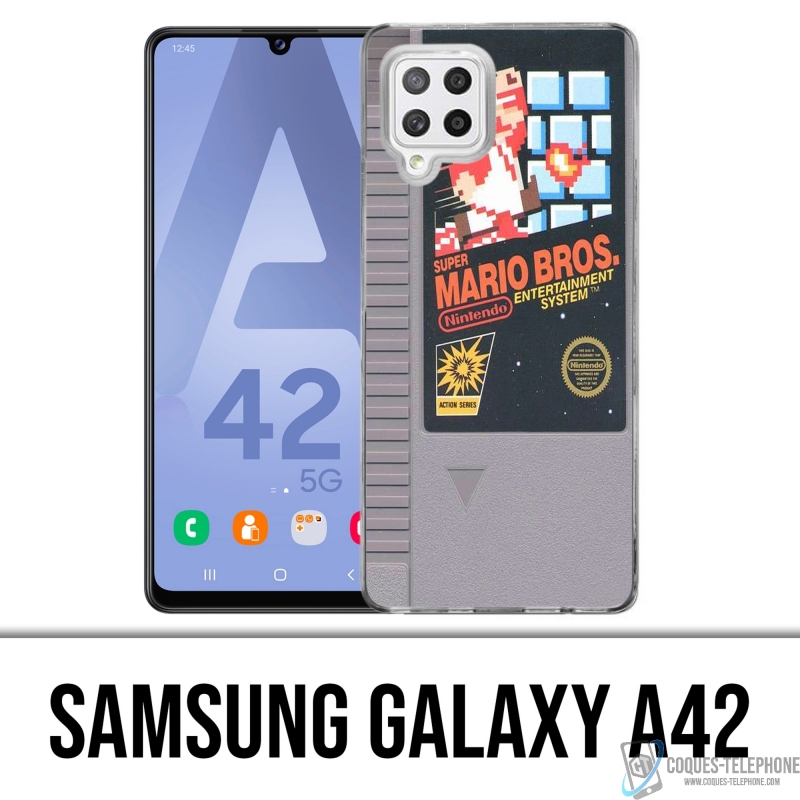 Funda Samsung Galaxy A42 - Cartucho Nintendo Nes Mario Bros