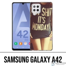 Samsung Galaxy A42 case - Oh Shit Monday Girl