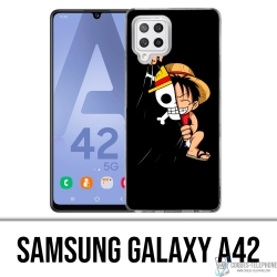 Samsung Galaxy A42 case - One Piece Baby Luffy Flag