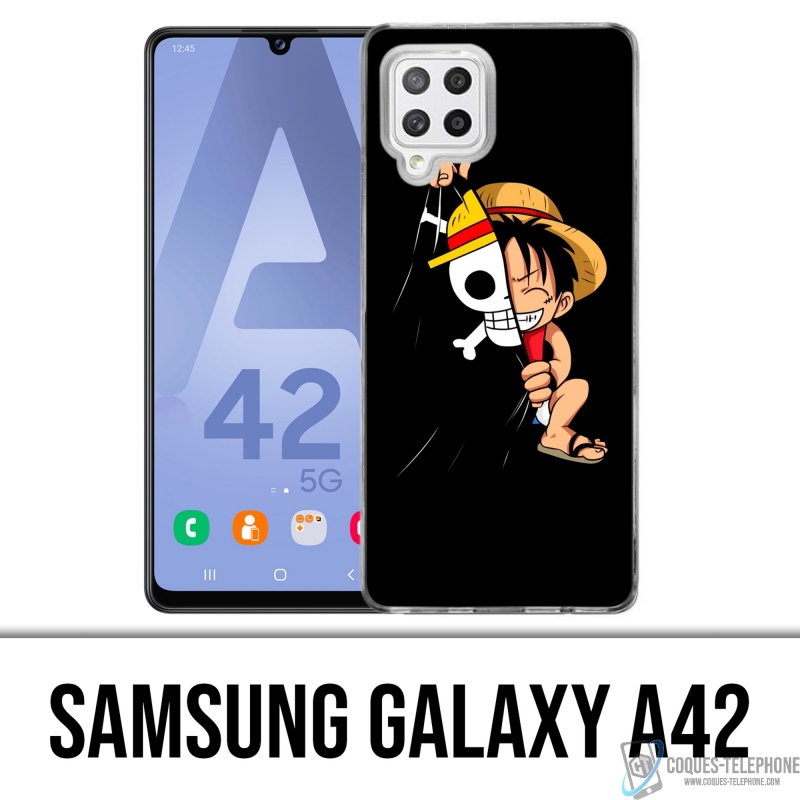 Funda Samsung Galaxy A42 - One Piece Baby Luffy Flag