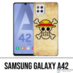 Samsung Galaxy A42 Case - One Piece Vintage Logo