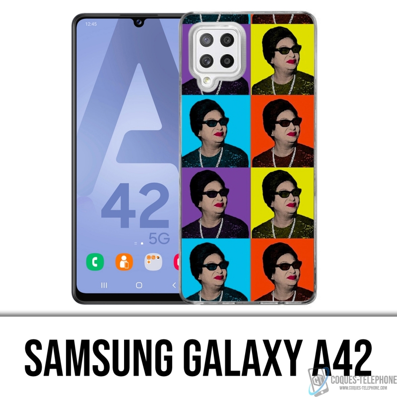 Coque Samsung Galaxy A42 - Oum Kalthoum Colors