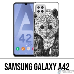 Samsung Galaxy A42 Case - Panda Azteque